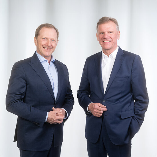 E-Control Vorstand Alfons Haber und Michael Strebl Businessportrait Wien – offizielles Doppelportrait Studio WILKE