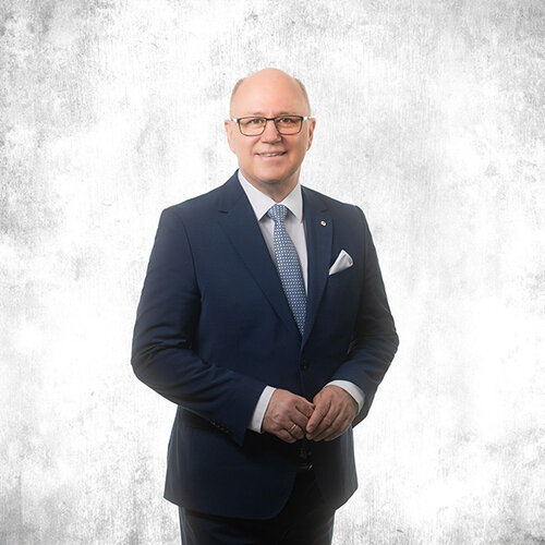 Präsident der Österreichischen Tierärztekammer Kurt Frühwirth bei einem Businessportrait im Fotostudio WILKE in Wien